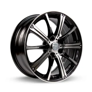 RTX Spark 14x5.5 4x100 ET38 CB73.1 Black Machined Wheel